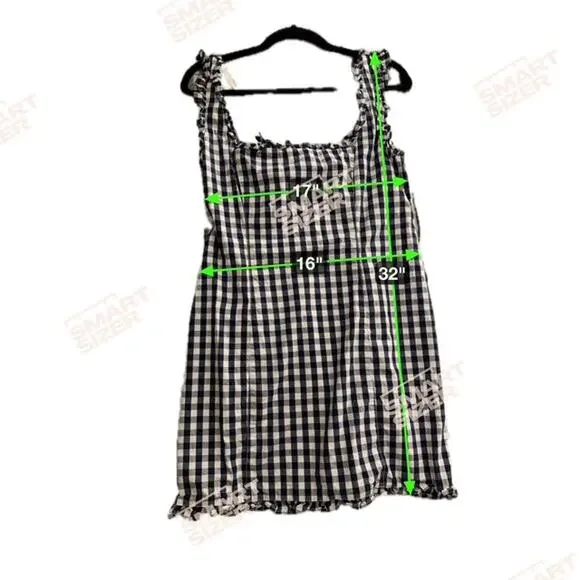 Blue Plaid J. Crew Dress Size 8 - Picture 3 of 9